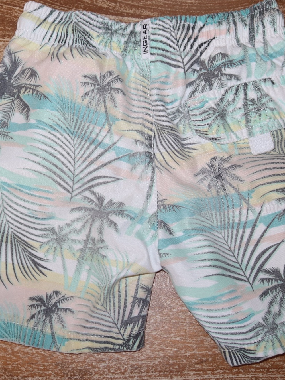Boys Swim Trunks Size 4/5 Palm Tree Design